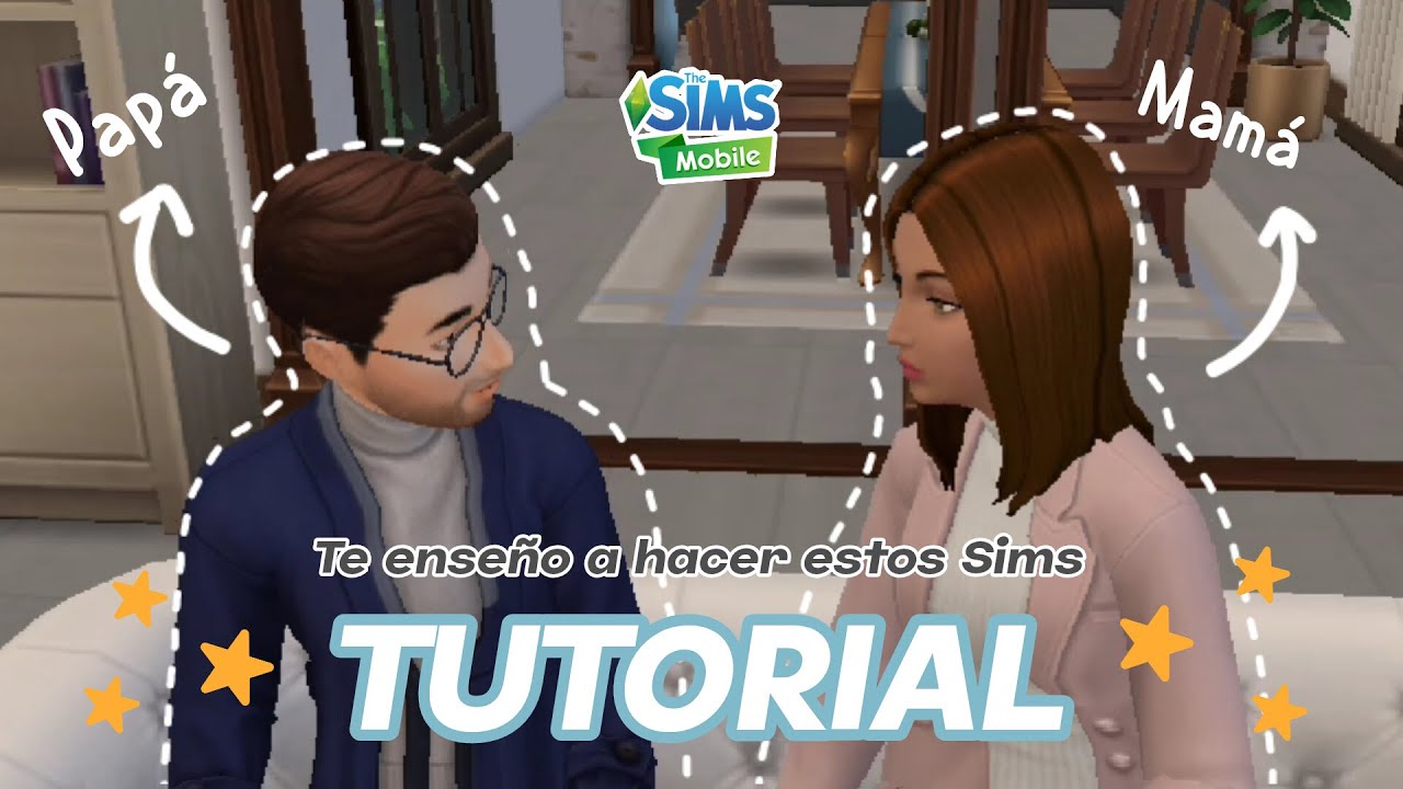 TUTORIAL PAREJA de SIMS 👩‍❤️‍💋‍👨 Mamá y Papá I Los Sims Mobile
