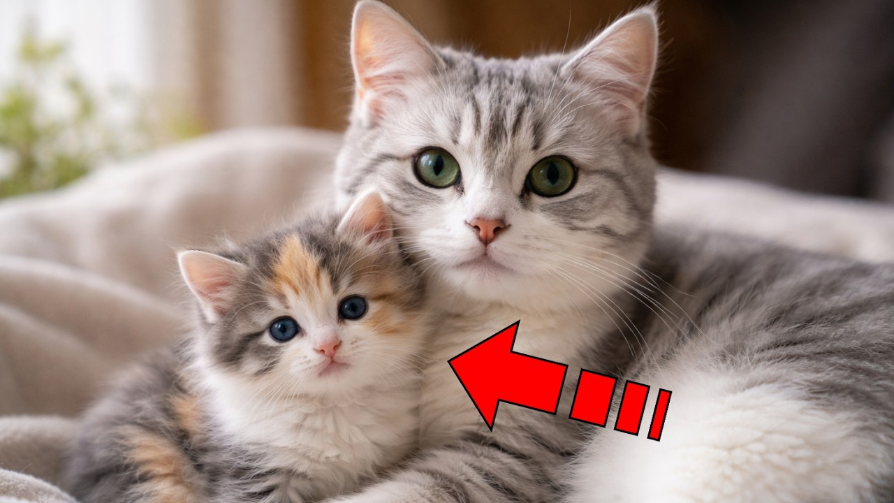 Кошка заплакала, когда увидела, кого она родила!