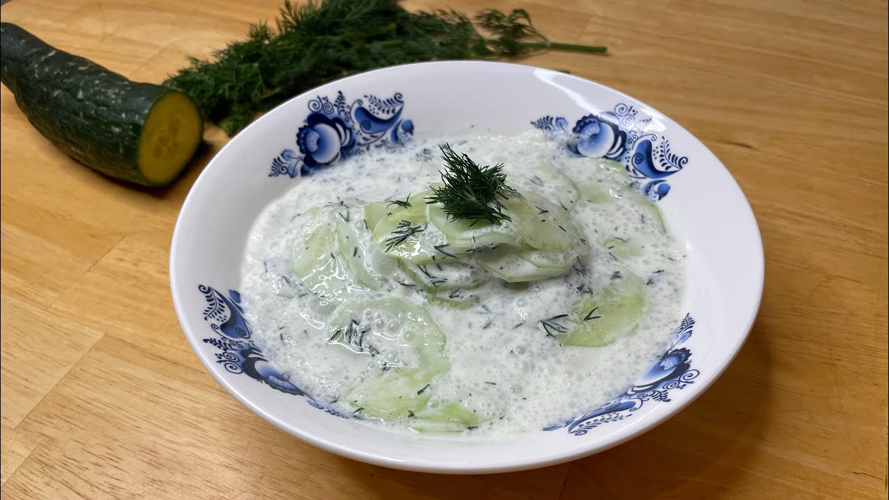 Klassischer Gurkensalat mit Schmand😍 I Love it!
