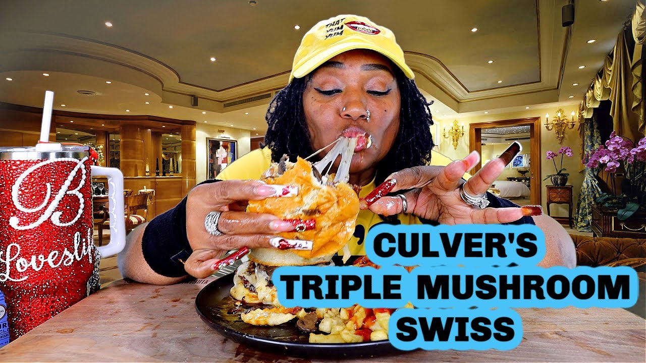 Culver's Triple Mushrooms Swiss
