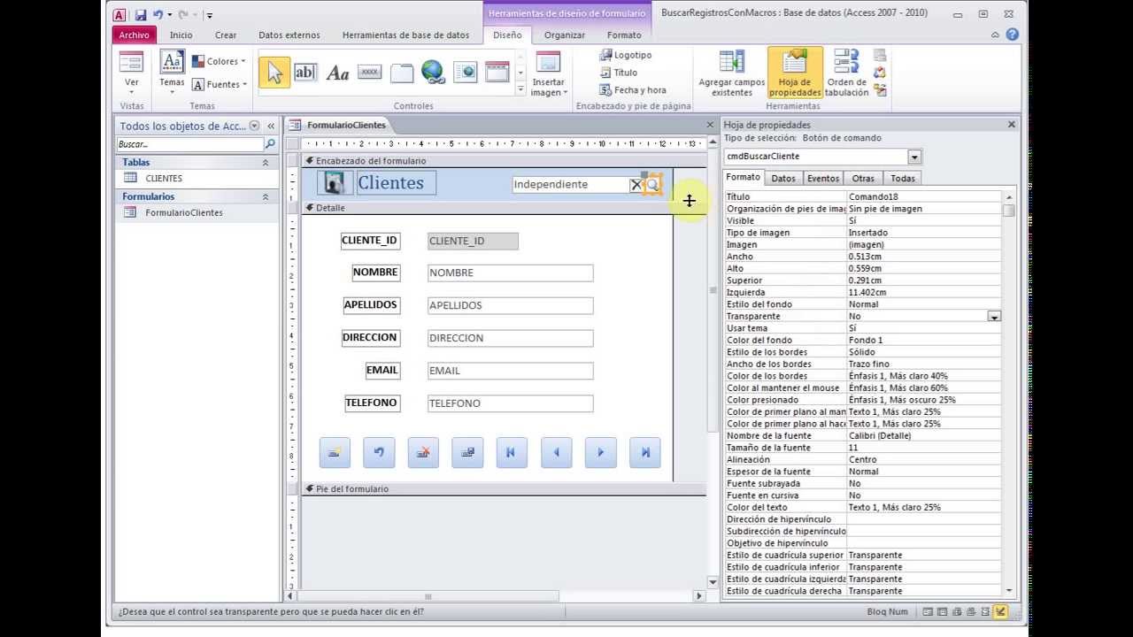 ENCONTRAR REGISTROS EN ACCESS