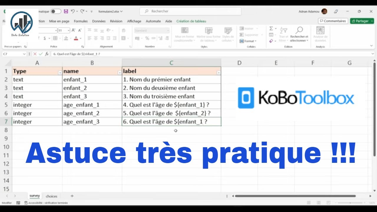 Comment afficher des données précédemment collectées ?