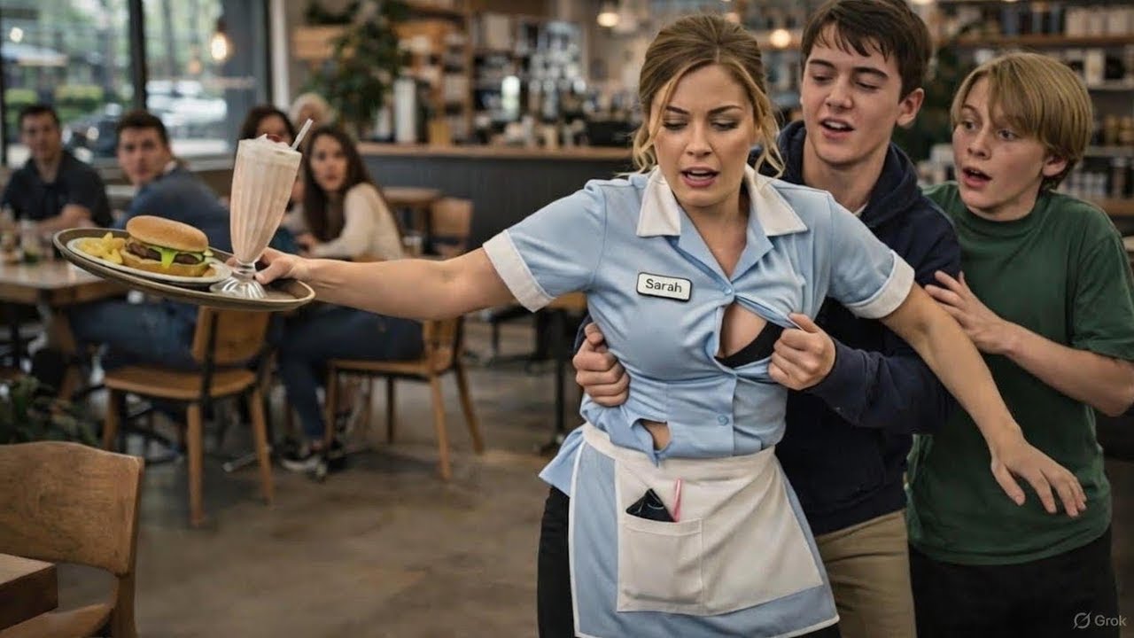 They shoved the waitress&hellip; but what everyone saw next made the entire bar freeze.