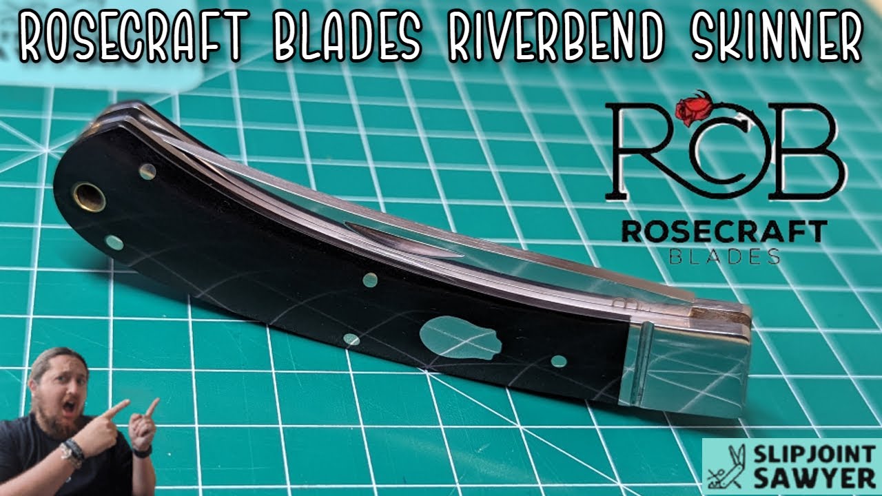 RoseCraft Blades Riverbend Skinner Pocket Knife RCT008 - @RoseCraftBlades