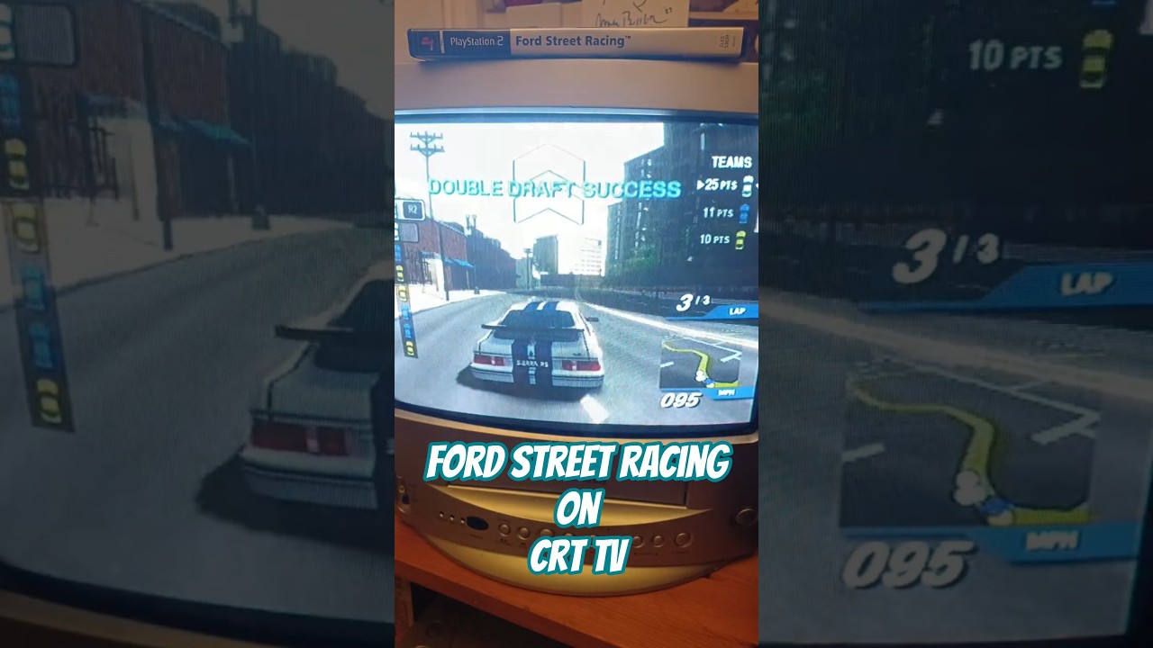 Ford Street Racing (PS2) on a CRT TV - Team Racing Throwback