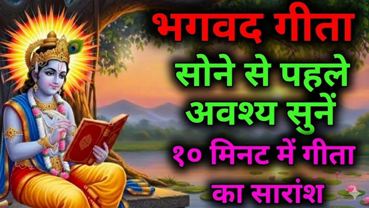 संपूर्ण भगवत गीता का सारकेवल 5 मिनट में |🚩🚩❤️