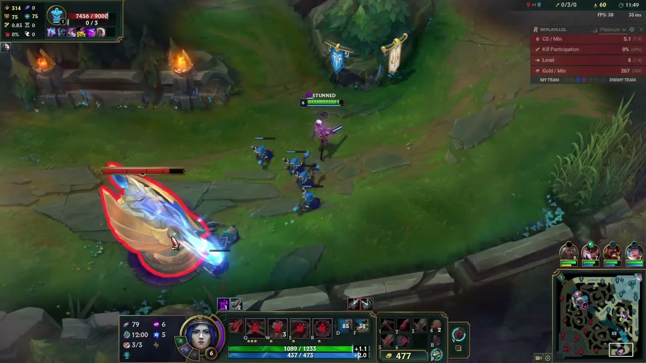 Caitlyn Game 5 (Loss vs Ashe, struggled)