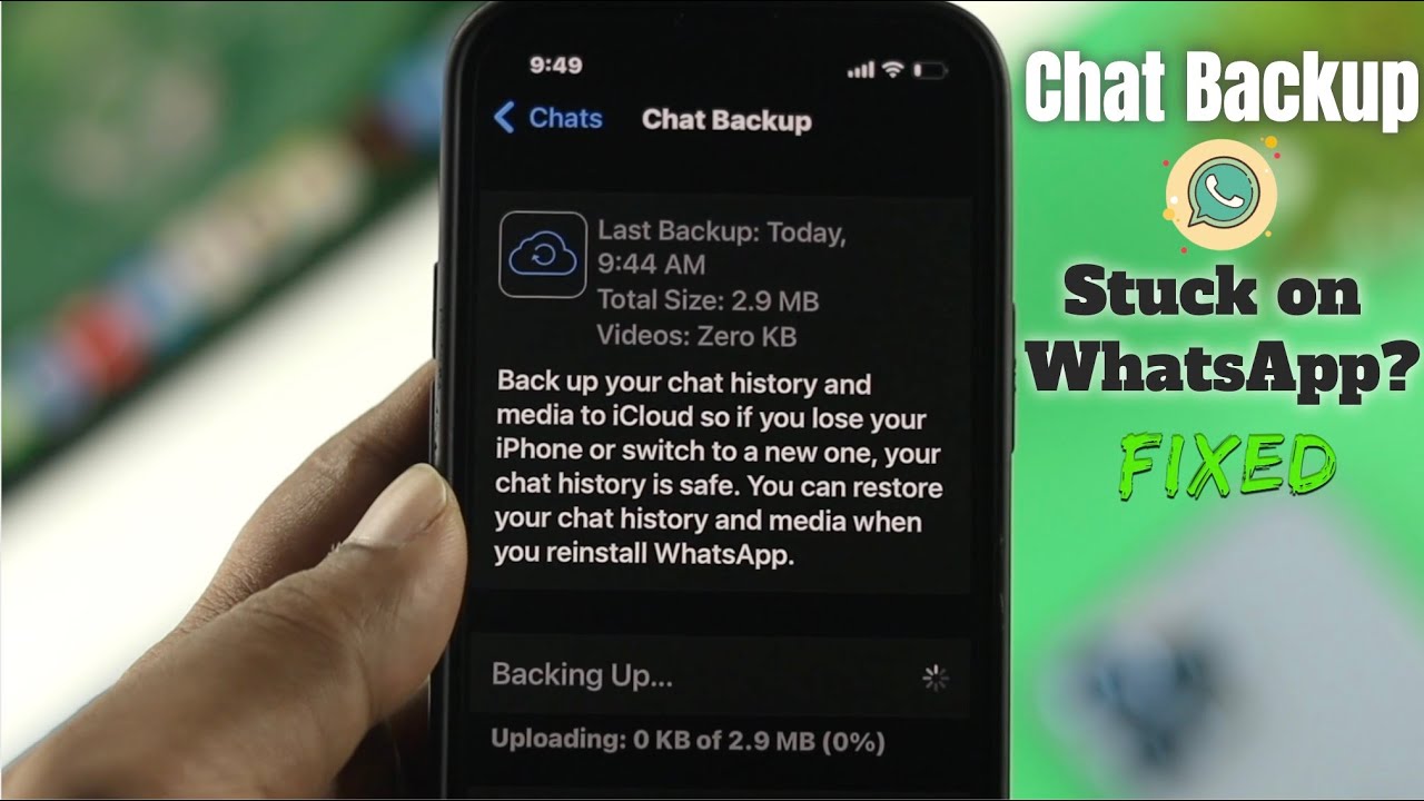 Исправлено: резервное копирование WhatsApp iCloud зависло на iPhone!