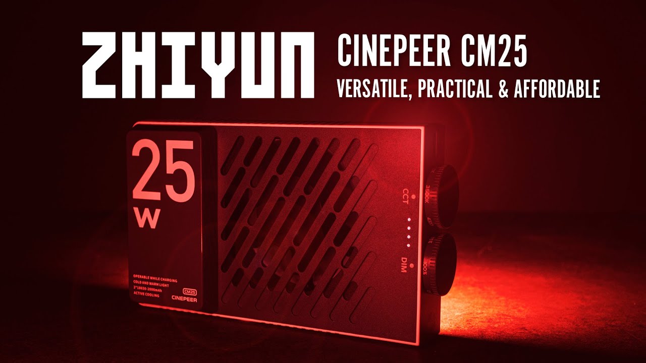 A Great Portable LED Light for Video and Photos - Zhiyun Cinepeer CM25 First Look