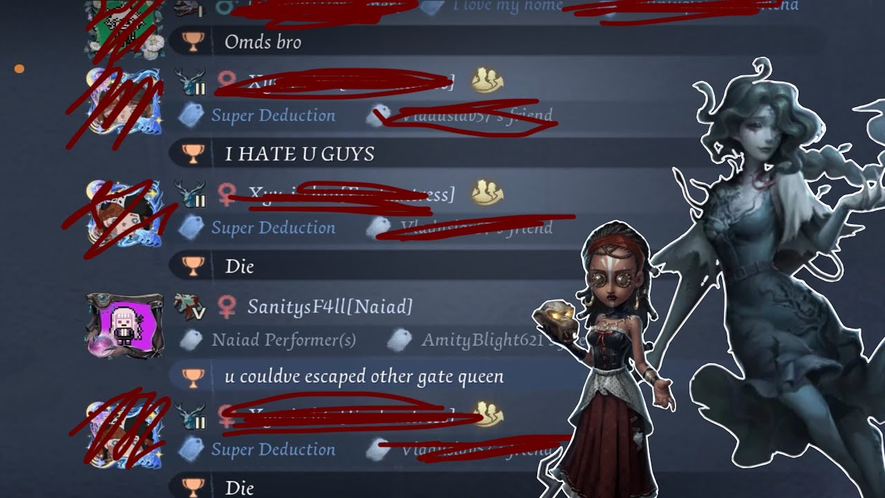 These toxic survivors secured me a 4k.. | Identity V Ranked Gameplay