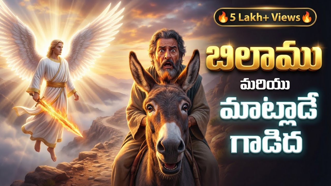 బిలాము మరియు మాట్లాడే గాడిద | Balamu talking Donkey | Telugu Bible Story Explained #bible #shorts 
