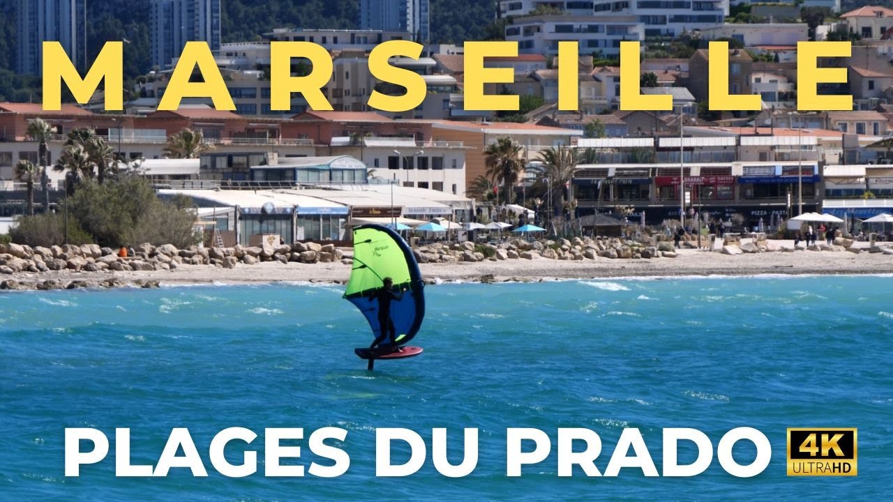 Marseille, France  - Plages du Prado 4K UHD