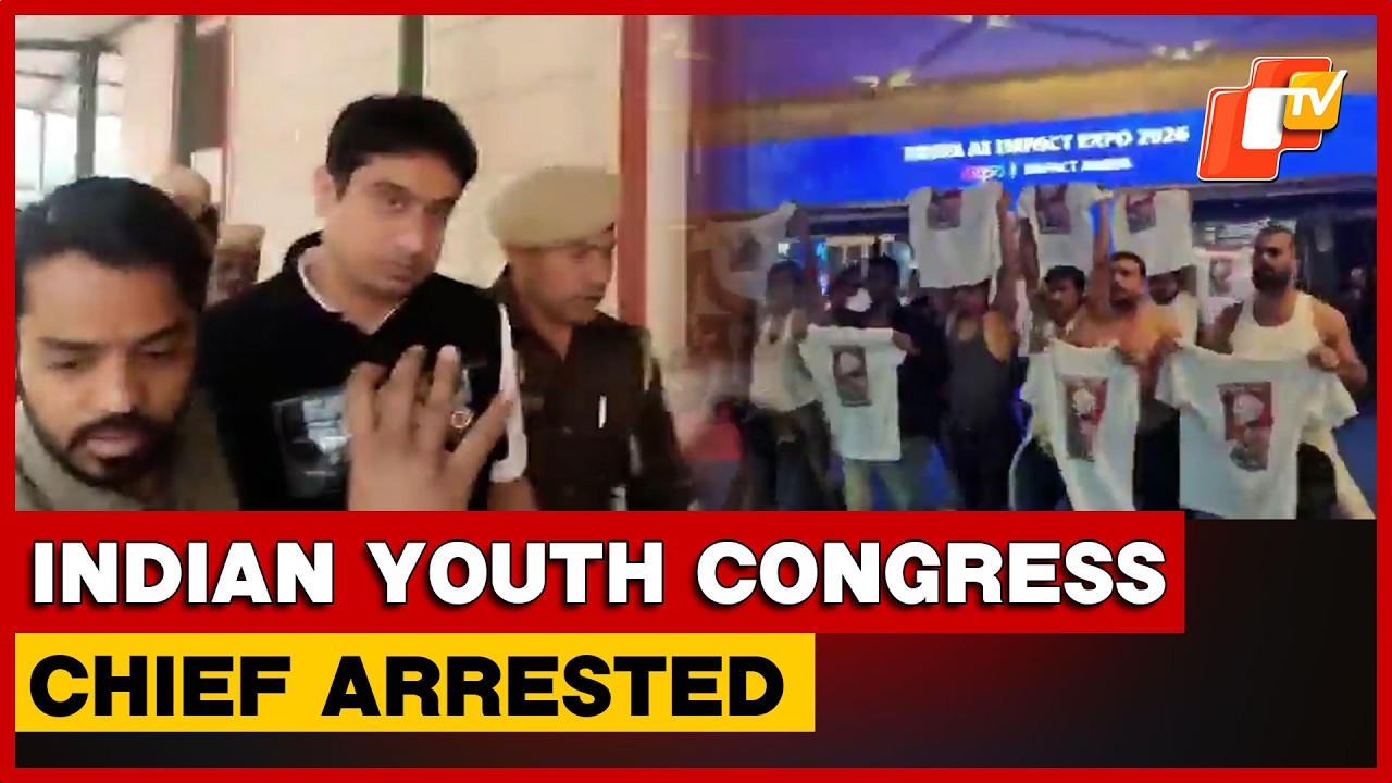 IYC Chief Uday Bhanu Chib Arrested Over Shirtless Protest At AI Summit