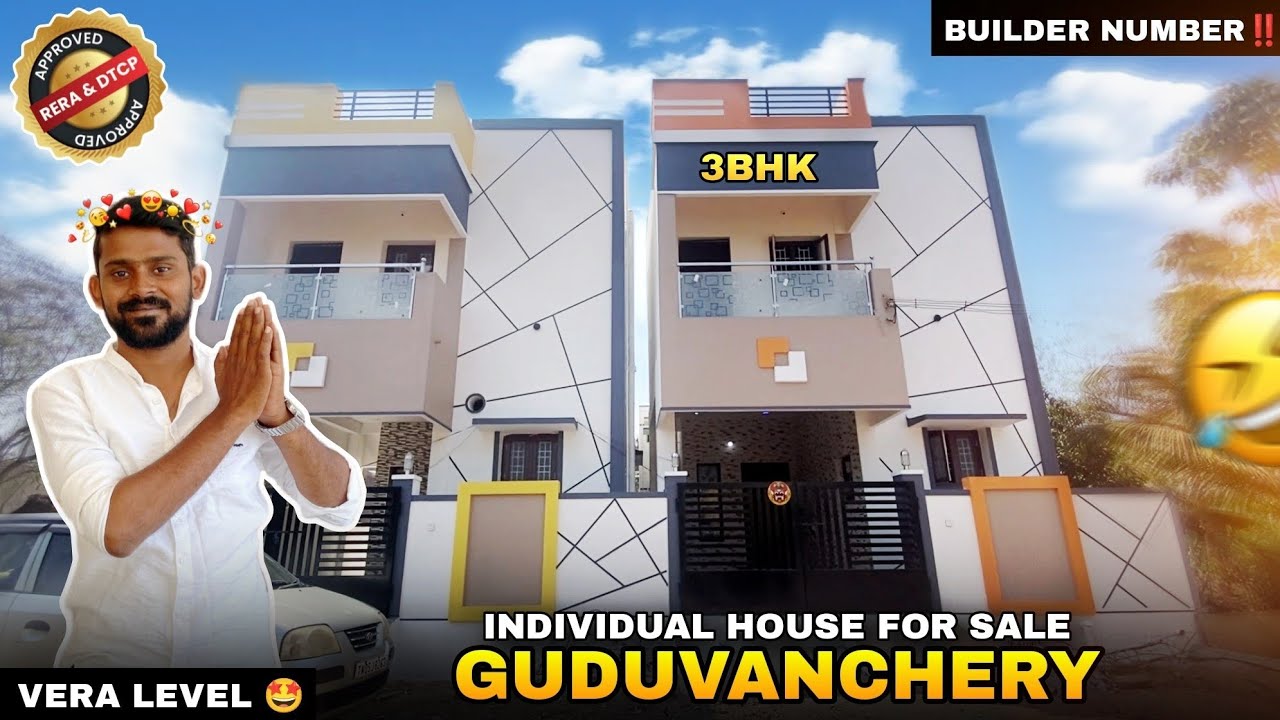 😍அழகனா 🏡💥3BHK Individual House For Sale 📌Chennai Guduvanchery 🤩Near Railway station