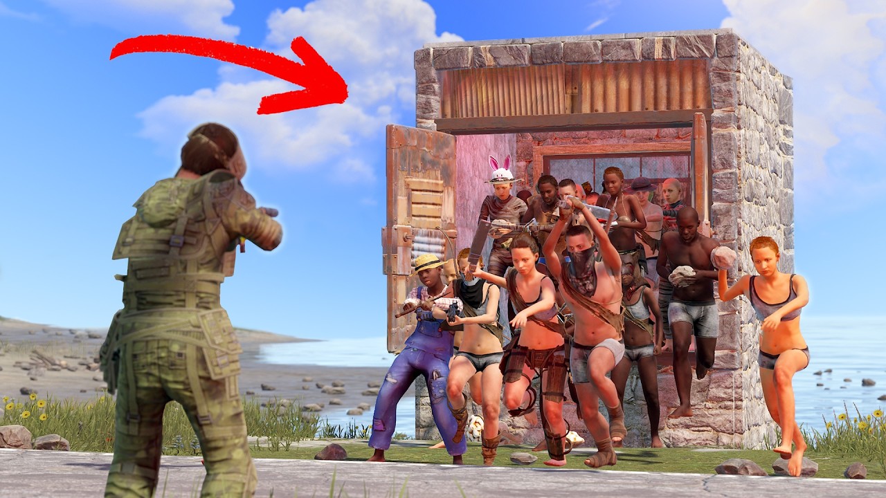 Hiding 100 RUST players in a single cube