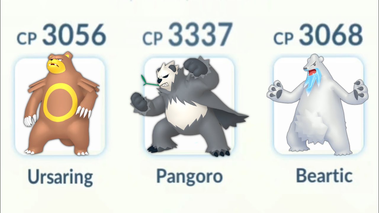 Triple Bear (Ursaring, Pangoro, Beartic) Team is Nightmare! 😳 (Pokemon Go) Pvp