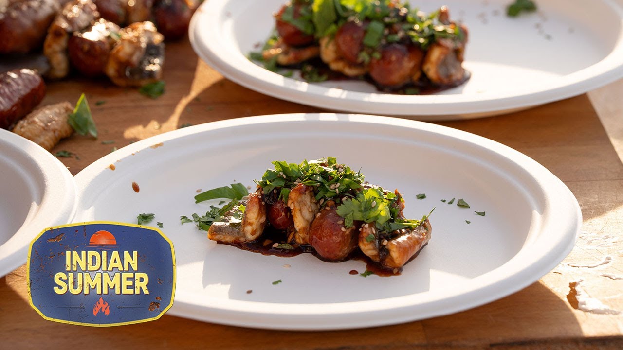 Spiesjes met paling en merguez | Indian Summer
