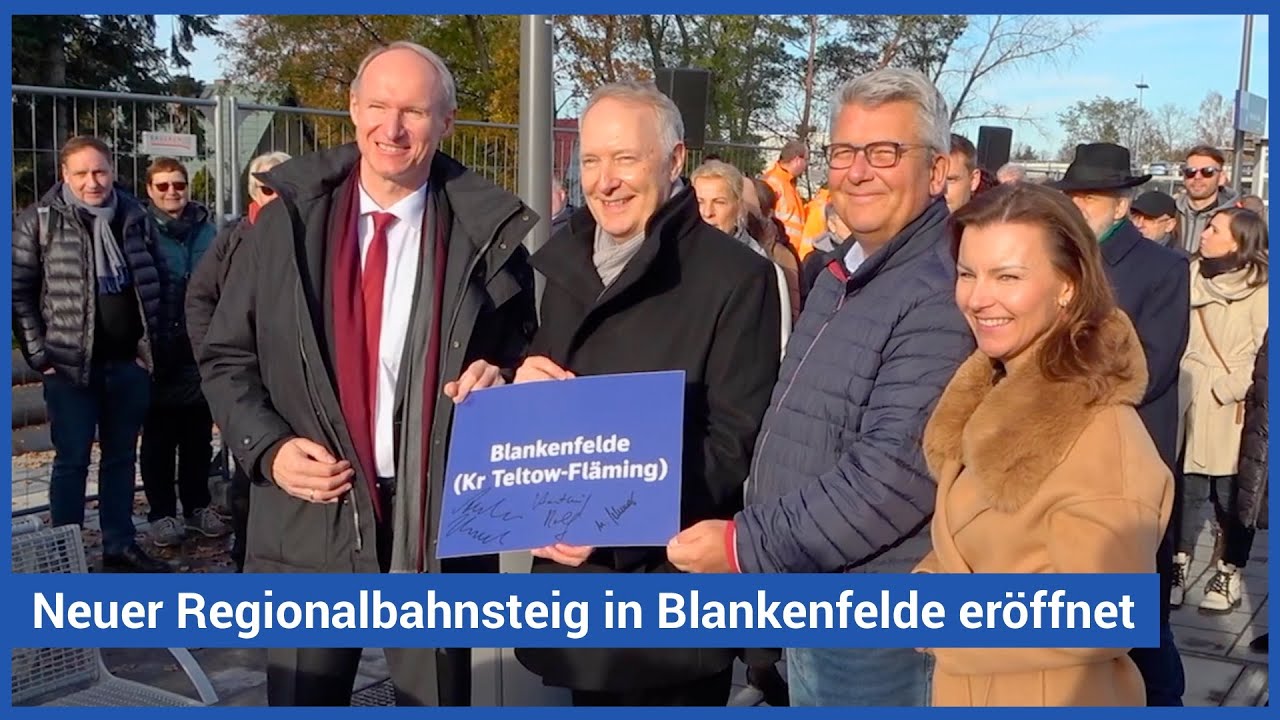 Weitere Etappe geschafft | Neuer Regionalbahnsteig in Blankenfelde eröffnet