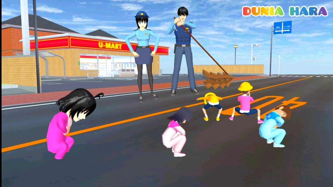 Hah? Yuta Baby Raksasa Hara Perut Buncit 😱 Sakit perut | Polisi Palsu | Sakura School simulator