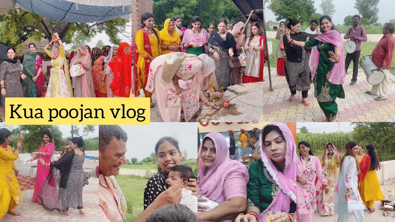 Mayke me hua Kua poojan finally|sabhi ne kara khoob dance n fun