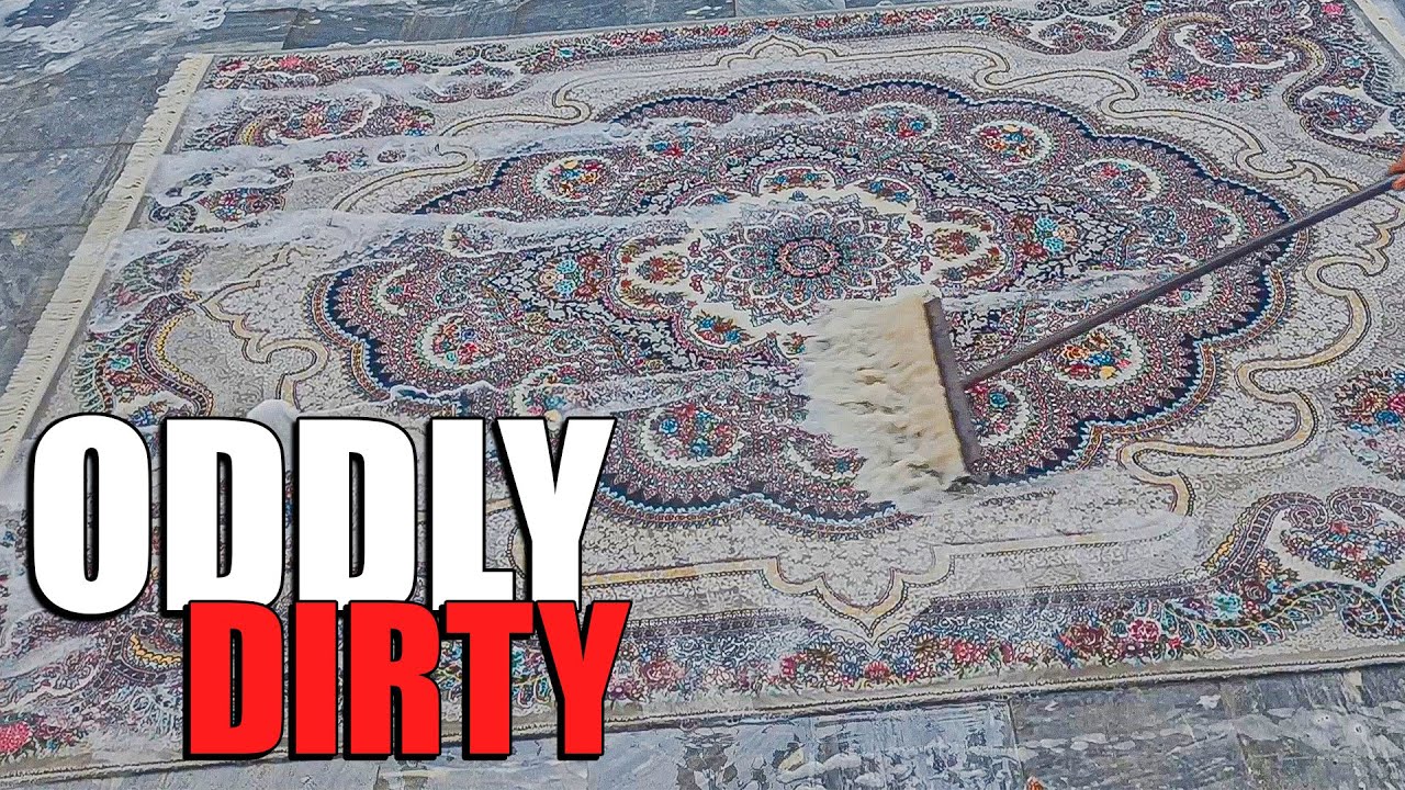 Oddly dirty carpet cleaning satisfying ASMR