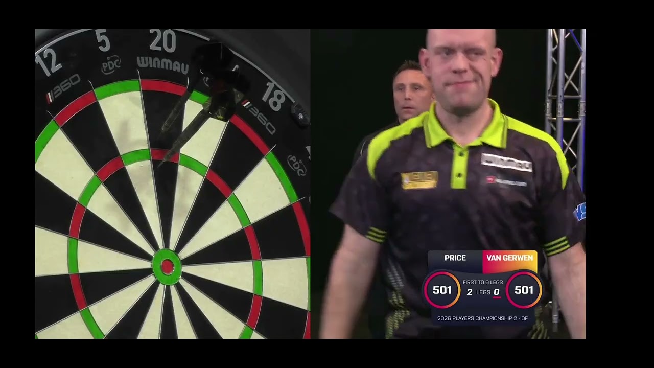 117 Средний | Гервин Прайс против Майкла Ван Гервена | Players Championship 2 2026 🎯