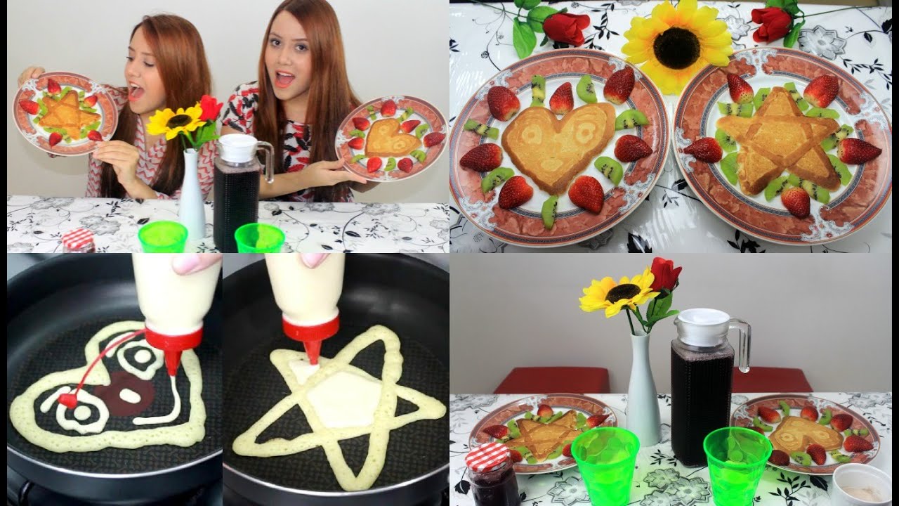 PANQUECA DESENHADA - CAFÉ DA MANHÃ DIVERTIDO!! - Sisters Lellis