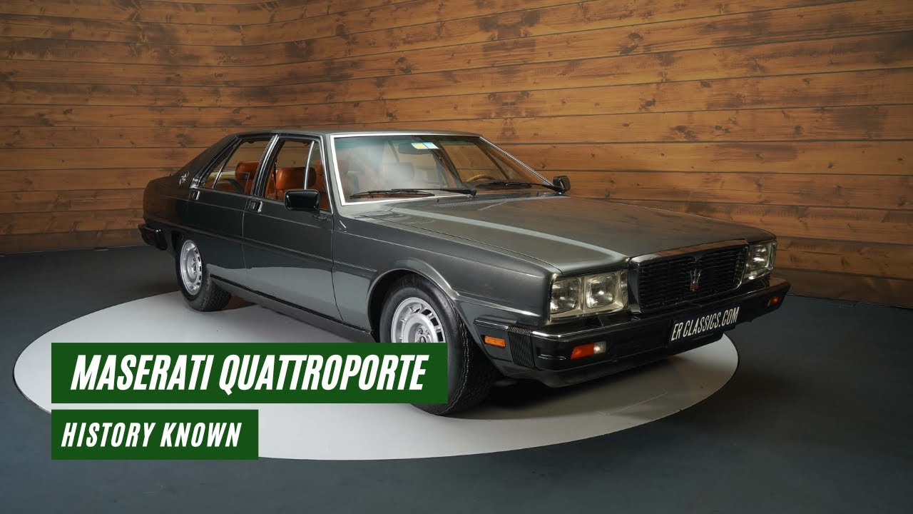 Maserati Quattroporte | History known | Manual gearbox | V8 | 1985 -VIDEO- www.ERclassics.com