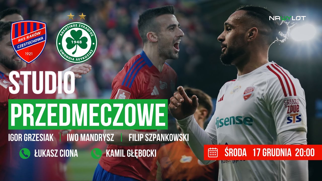 OMONIA NIKOZJA vs RAKÓW CZĘSTOCHOWA | STUDIO PRZEDMECZOWE