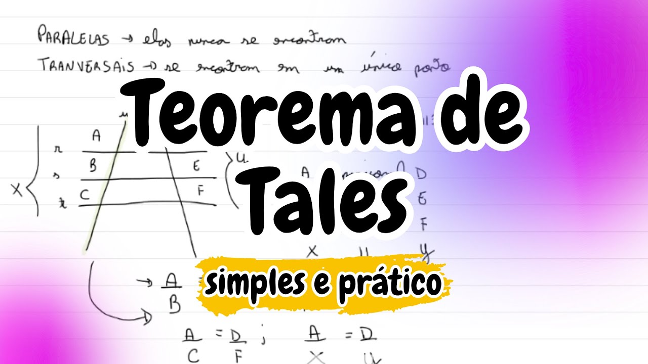 Teorema de Tales explicado de forma simples e prática