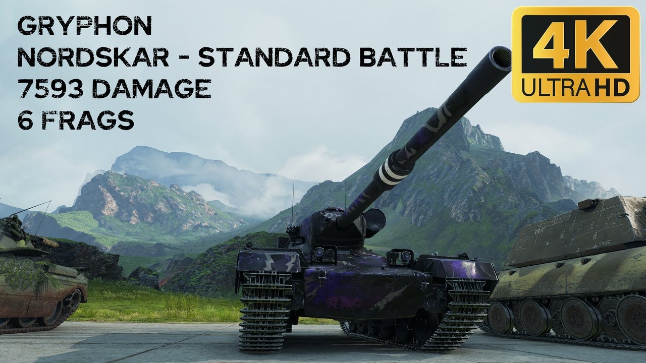 Gryphon 7,6k damage 6 frags on Nordskar - World of Tanks