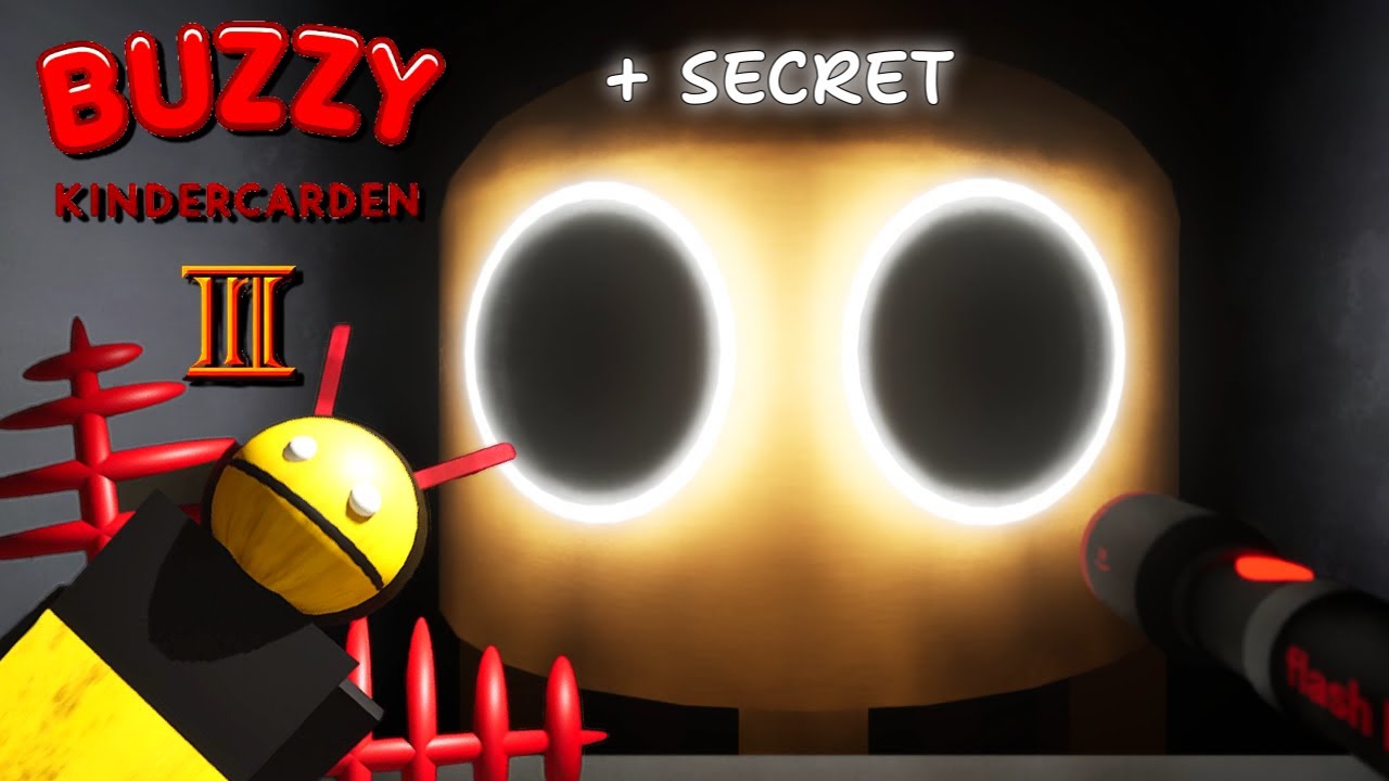 Buzzy Kindercarden [Chapter 3] : mascot horror gameplay walkthrough + Secret