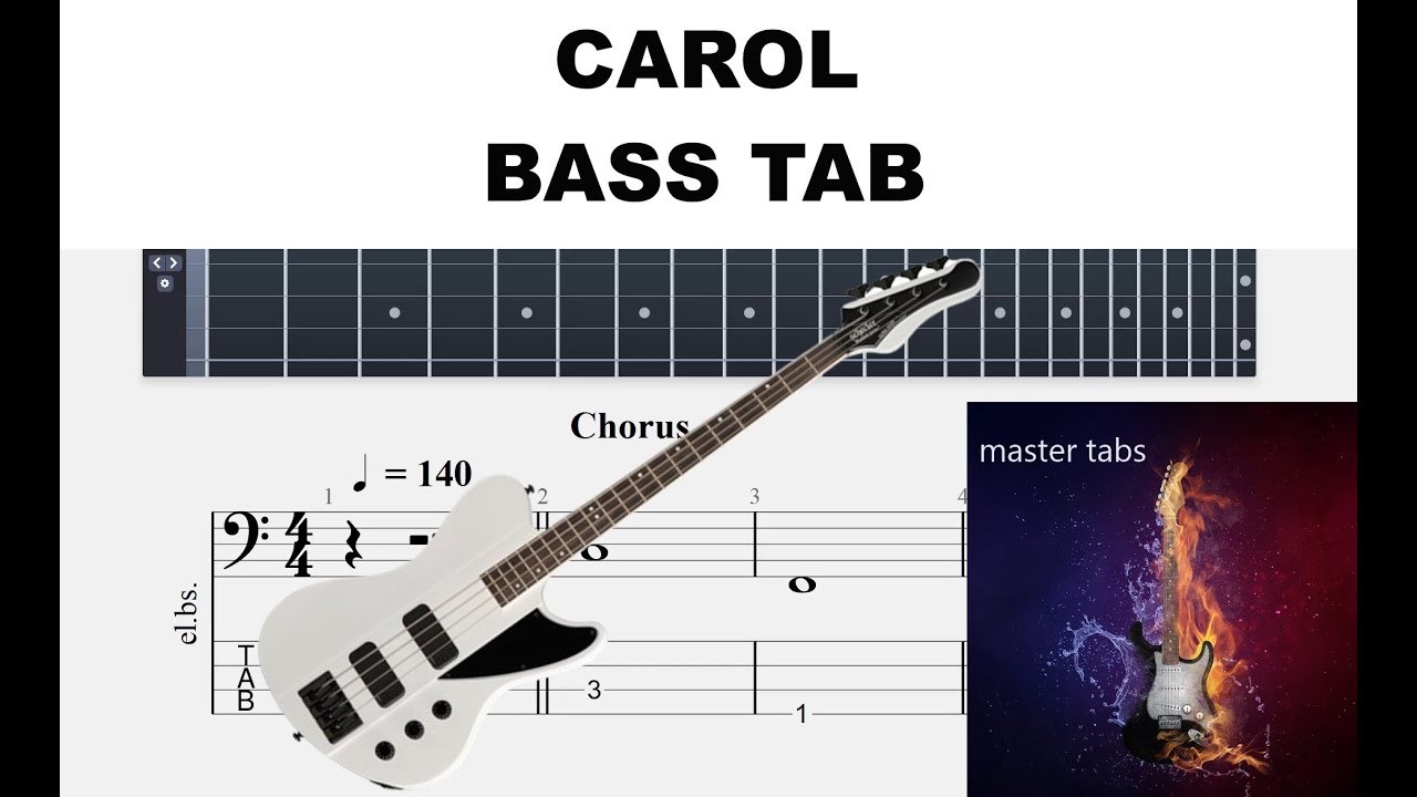 CAROL CHUCK BERRY  BASS  TAB