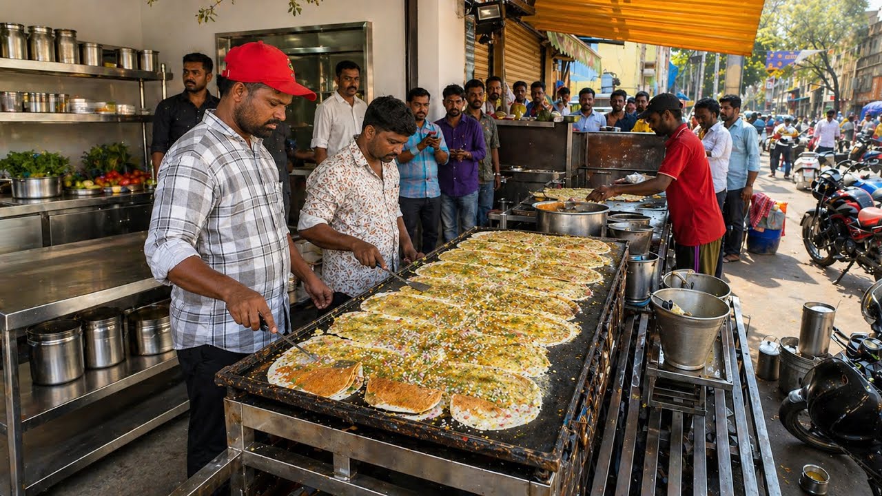 Hyderabad&rsquo;s Famous Tiffin Centre Makes Non-Stop Masala Dosas for Rush