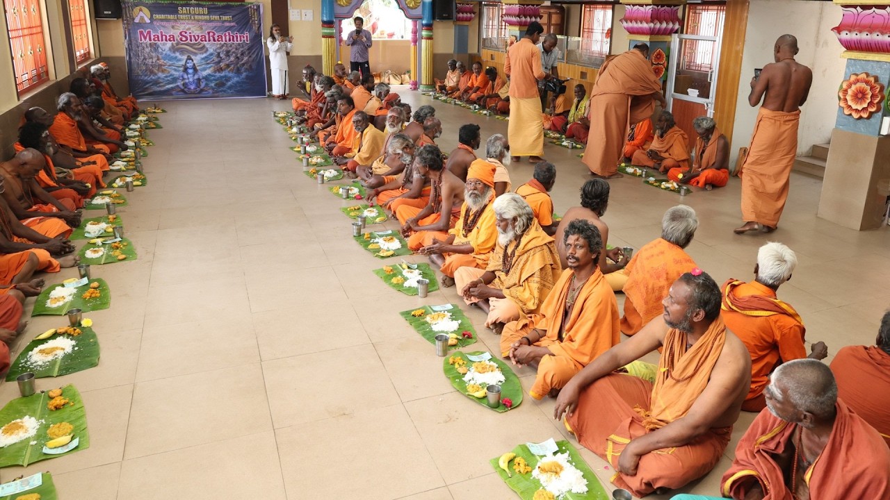 🔱Maha Shivaratri🍱Annadaan @ Tiruvannamalai⛰️