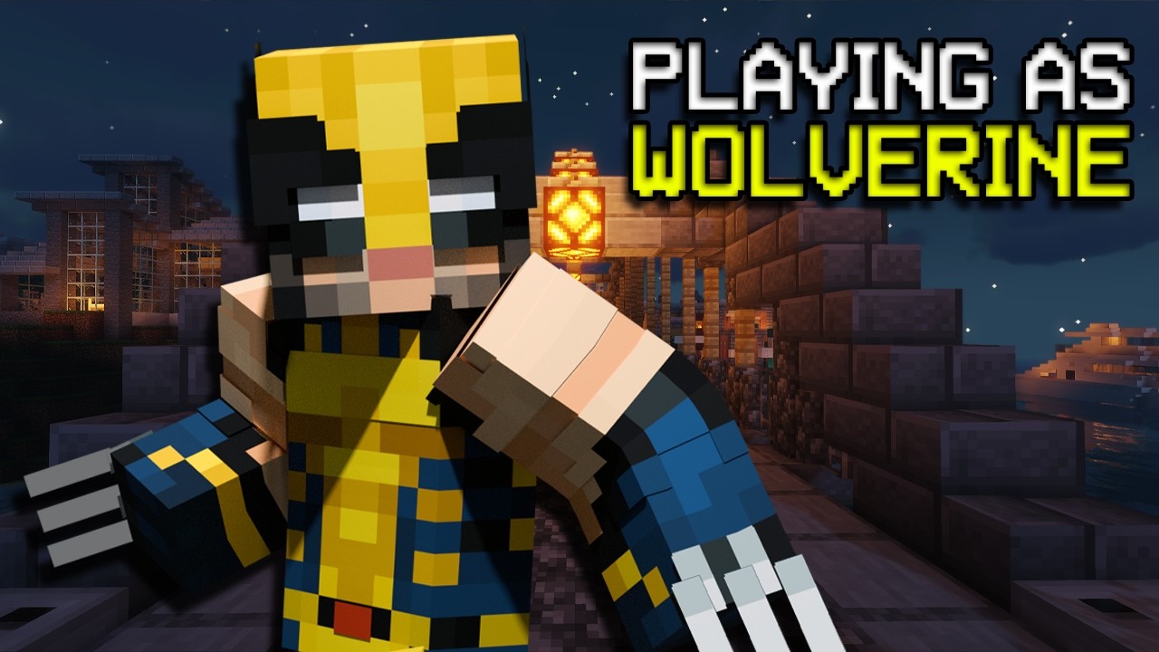 PLAYING AS WOLVERINE IN MINECRAFT | Custom Mod Adventure