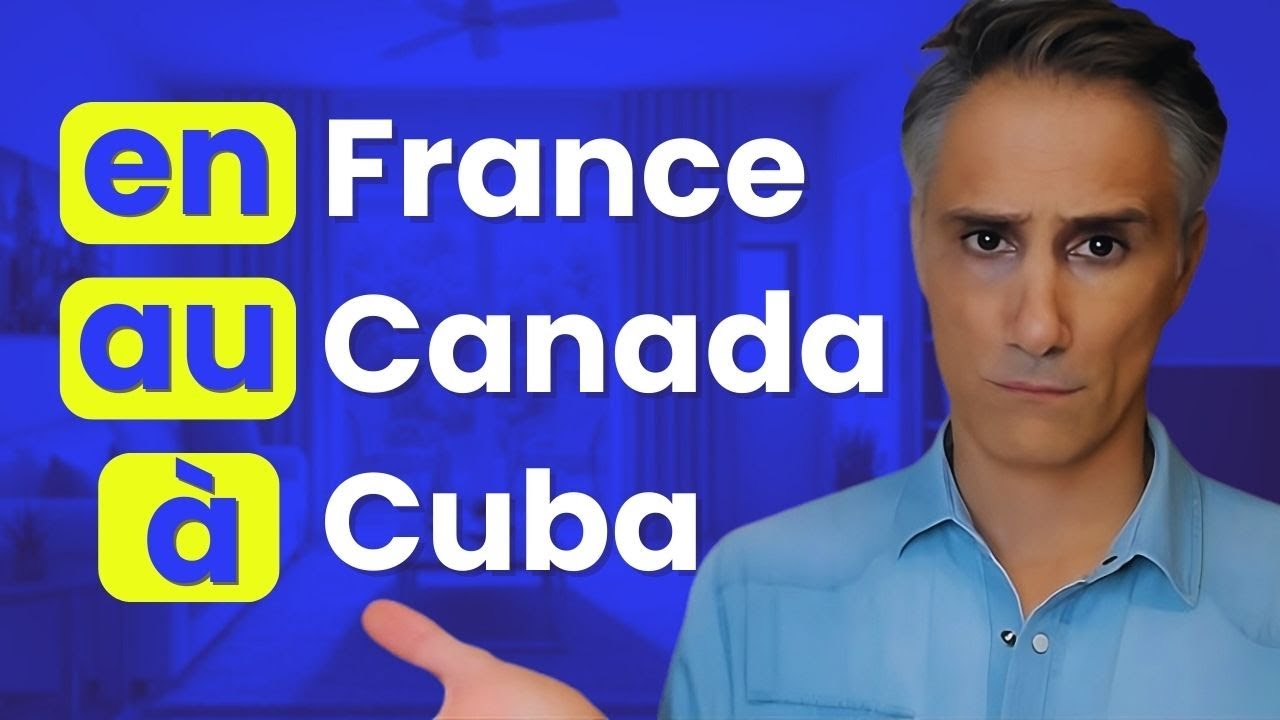 PRÉPOSITIONS DEVANT LES NOMS DE PAYS, RÉGIONS, VILLES 📚 | EN, AU, À, AUX, DANS