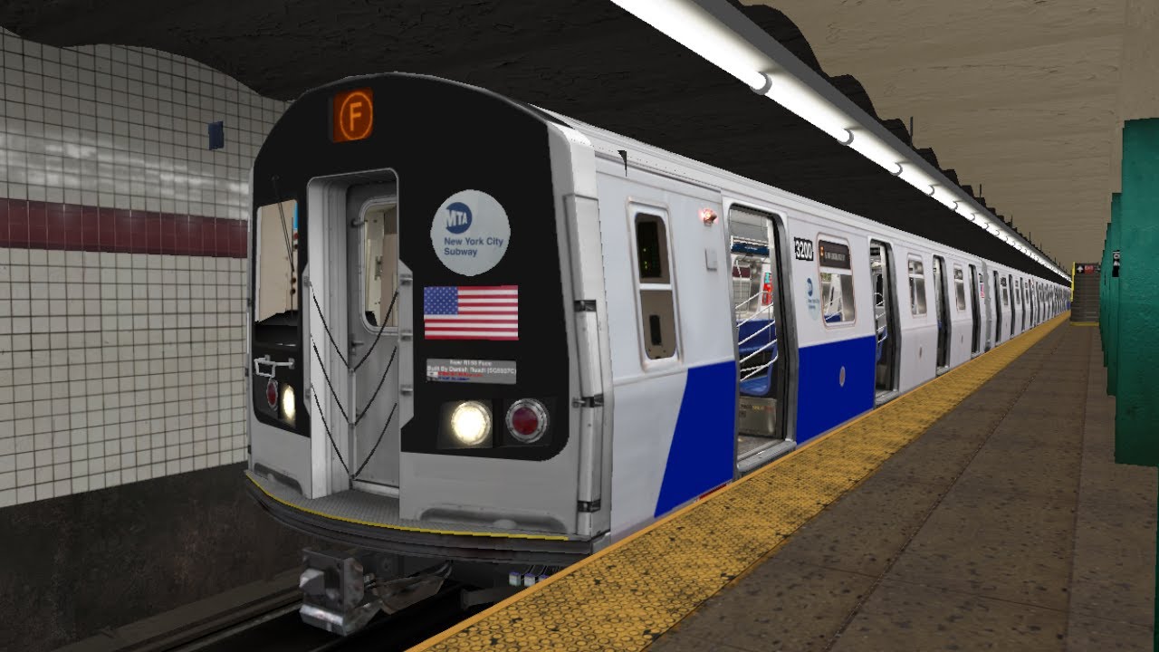 NYC Subway Video: R153A (F) Train Riding, CBTC Signalling, Chasing Action | NCJunction | OpenBVE