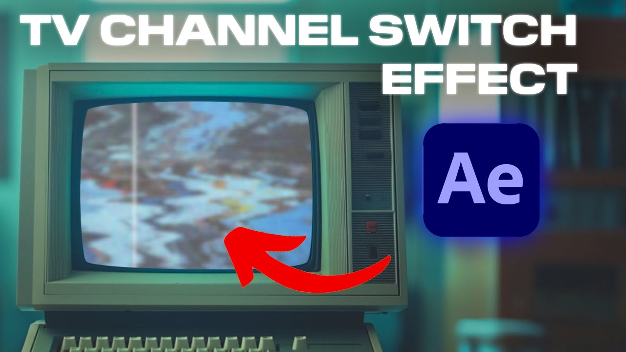 How to do a TV CHANNEL SWITCH EFFECT (After Effects 2025)