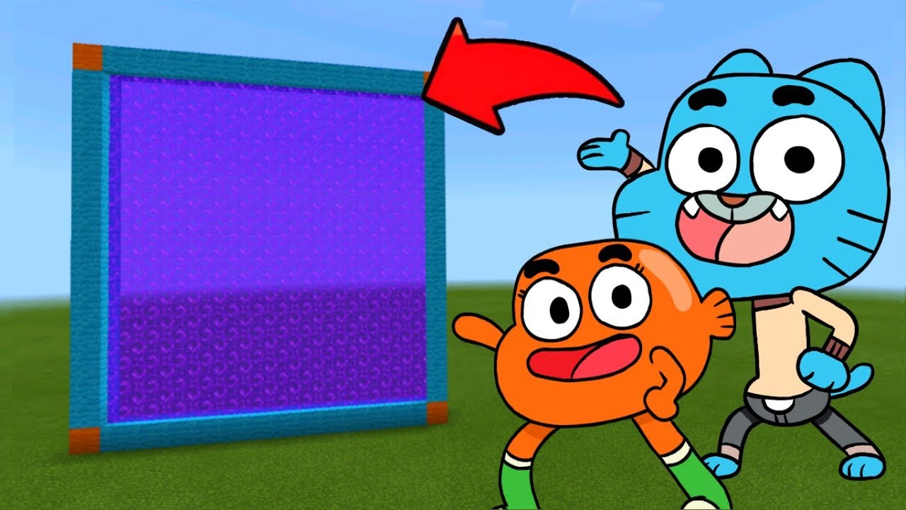 Minecraft Pe How To Make a Portal To The Gumball Dimension - Mcpe Portal To Gumball!!!