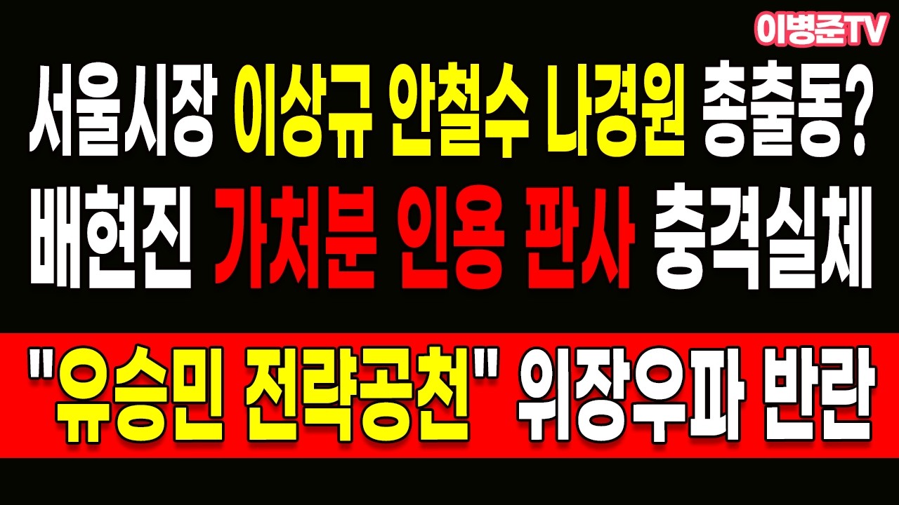 배현진 가처분 인용 판사 충격실체! 