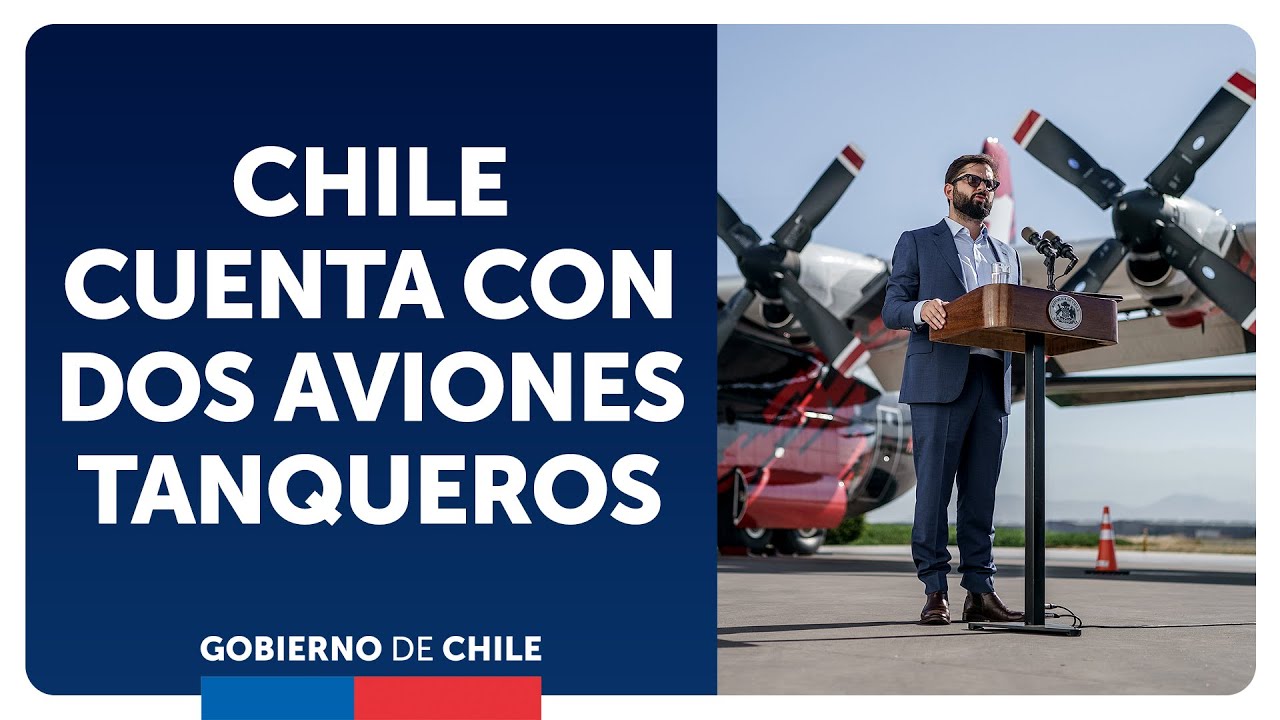 Incendios forestales: Chile cuenta con dos aviones tanqueros en su flota
