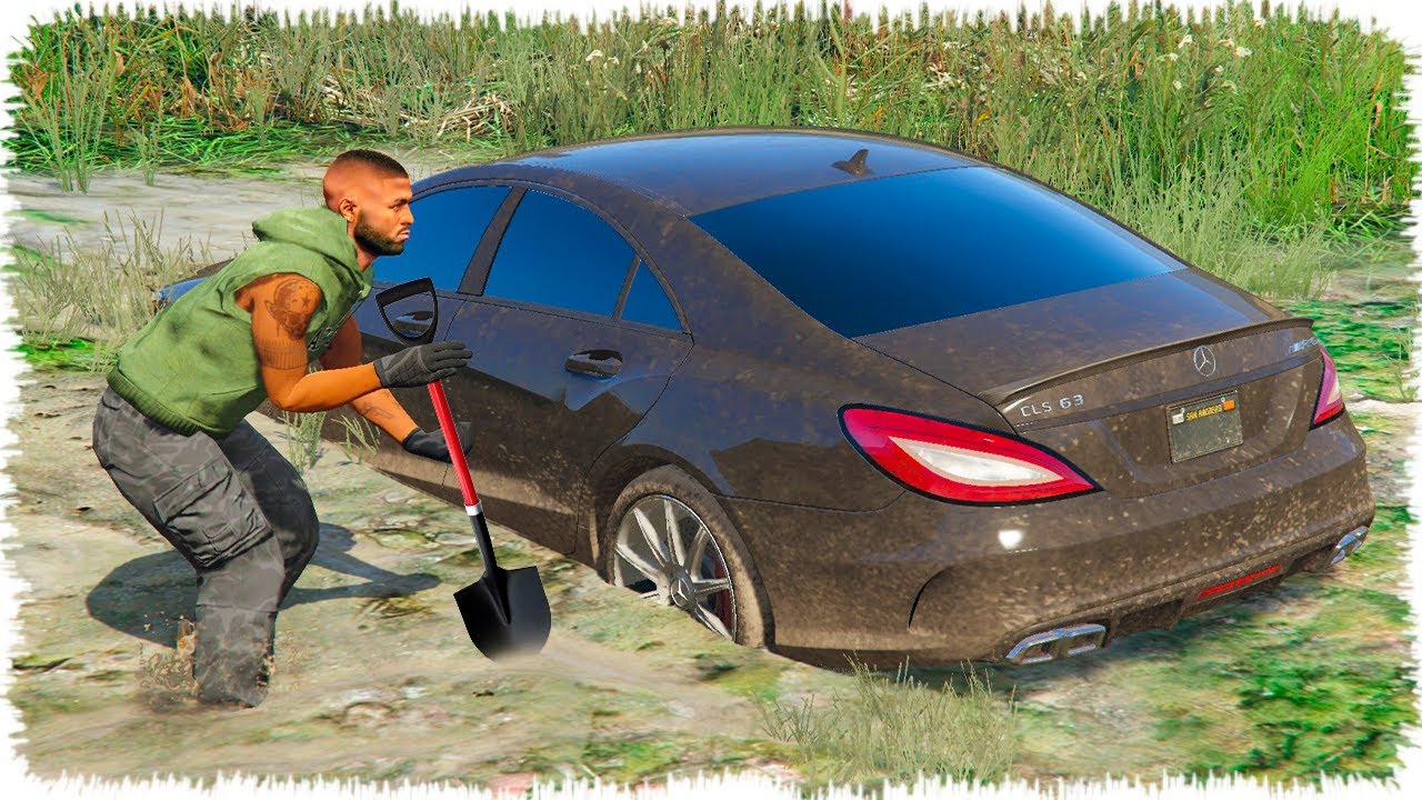 Джонни балшықтан Мерседес Банан ТАУЫП АЛДЫ (GTA V) жони джони