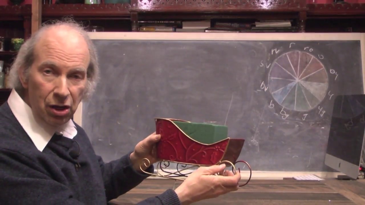 Floral Christmas Sleigh --Quick, Easy And Fun, The Rittners Floral School Way