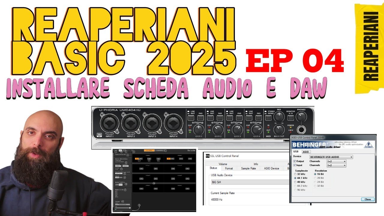 Collegare ed installare una scheda audio al pc? REAPERIANI BASIC E04