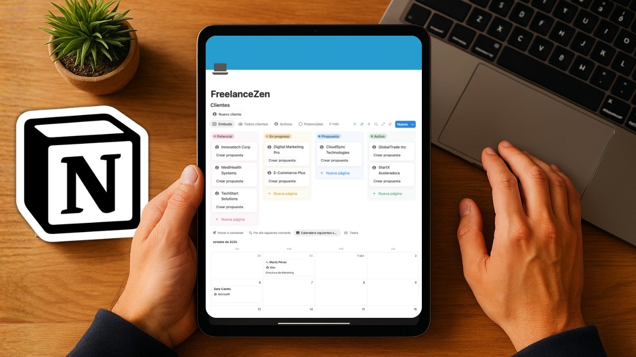 El CRM Definitivo en Notion (C&oacute;mo Organizar Clientes)