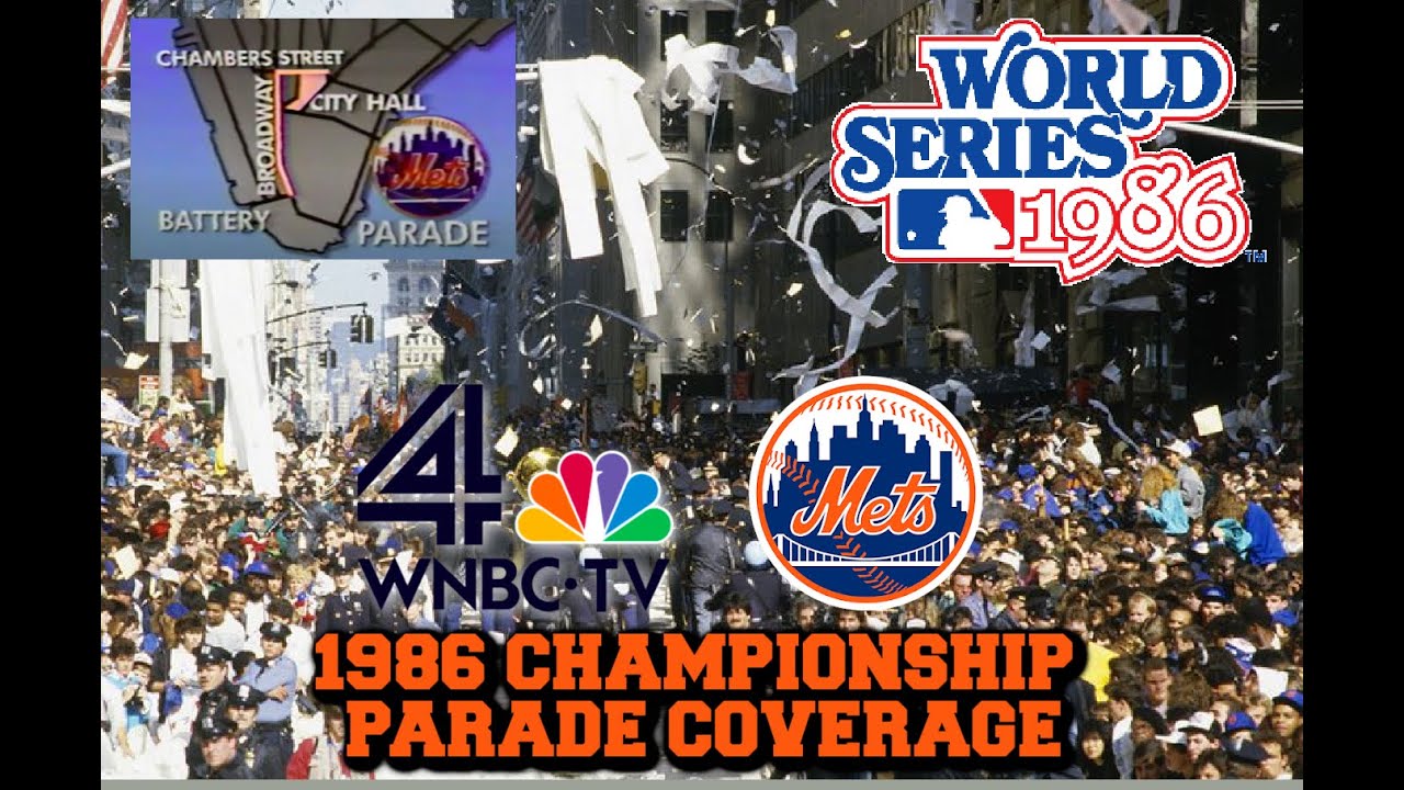 1986 NEW YORK METS Championship Ticker Tape Parade Coverage -WNBC 4