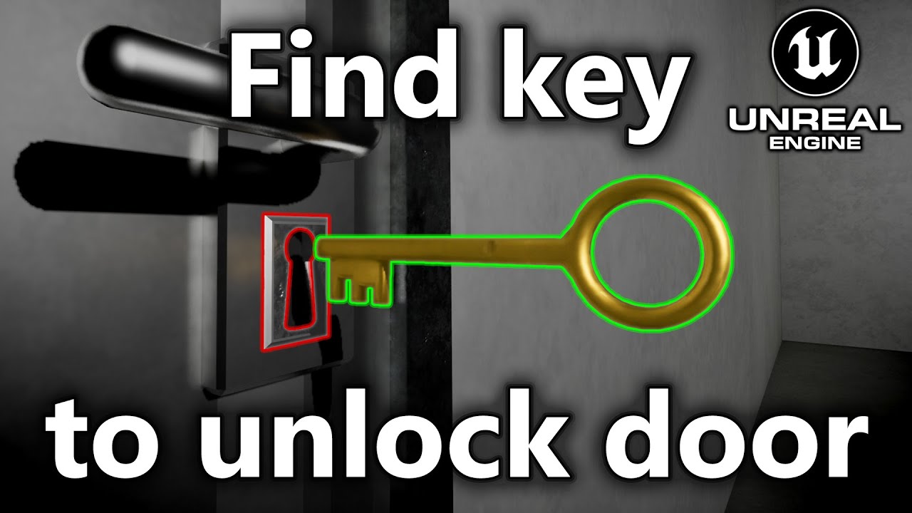 Door and Key (with lock) | Unreal Engine 5 tutorial