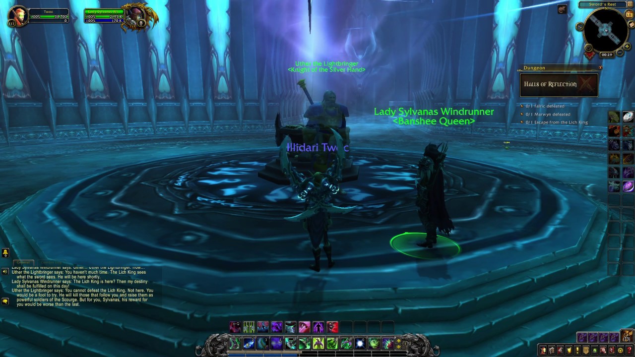 WoW Halls of Reflection Sylvanas vs Arthas - Horde POV Wrath of the Lich King