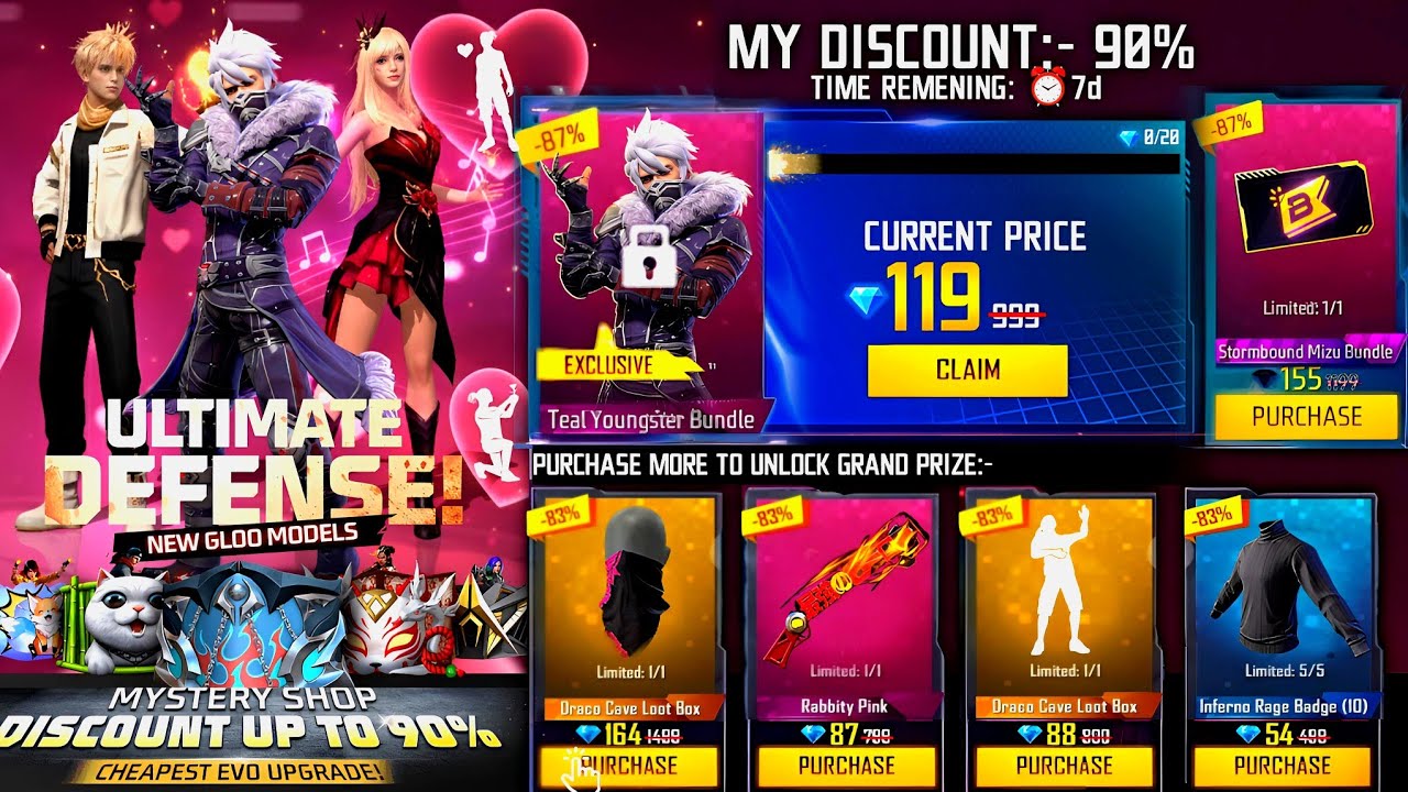 Valentines Special Mystery Shop🥳🤩|Free Fire New Event | Ff New Event |Upcoming Events Free Fire